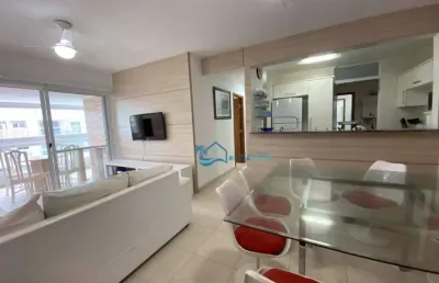 Apartamento com 3 dormitórios para alugar, 114 m² por r$ 1.800,00/dia - riviera - módulo 8 - bertioga/sp