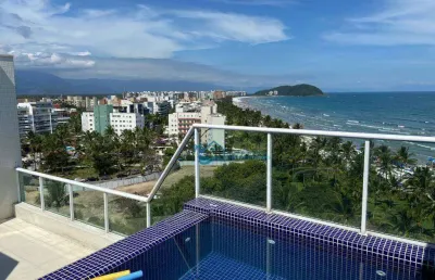 Cobertura com 5 dormitórios para alugar, 347 m² por r$ 5.800,00/dia - riviera módulo 3 - bertioga/sp