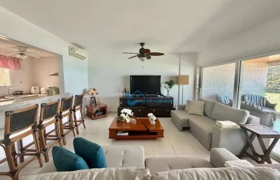 Apartamento com 3 dormitórios para alugar, 147 m² por r$ 28.000,00/mês - riviera - módulo 8 - bertioga/sp