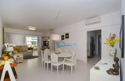 Apartamento com 4 dormitórios para alugar, 142 m² por r$ 2.900,00/dia - riviera - módulo 8 - bertioga/sp