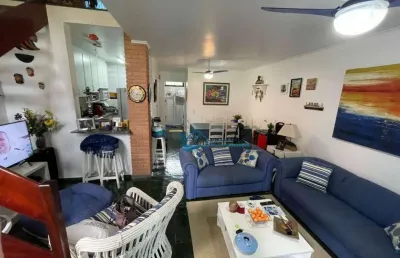 Village com 2 dormitórios para alugar, 106 m² por r$ 1.500,00/dia - riviera módulo 30 - bertioga/sp