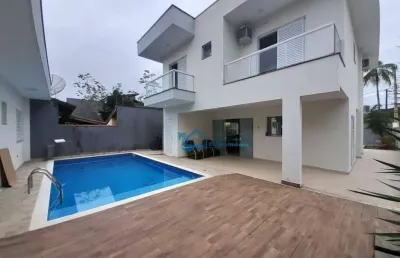 Casa com 5 dormitórios, 305 m² - venda por r$ 2.250.000,00 ou aluguel por r$ 3.441,23/dia - jardim  são lourenço - bertioga/sp
