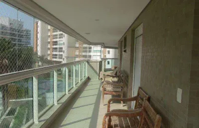Apartamento com 4 dormitórios para alugar, 190 m² por r$ 3.500,00/dia - riviera módulo 07 - bertioga/sp