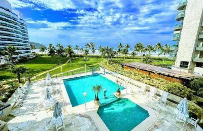 Apartamento com 4 dormitórios, 292 m² - venda por r$ 9.500.000,00 ou aluguel por r$ 22.000,00/mês - riviera módulo 6 - bertioga/sp