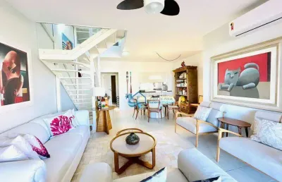 Cobertura com 4 dormitórios à venda, 270 m² por r$ 7.900.000,00 - riviera módulo 4 - bertioga/sp