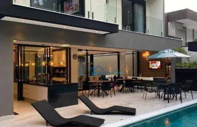 Casa com 5 dormitórios à venda, 350 m² por r$ 7.200.000,00 - riviera - módulo 24 - bertioga/sp
