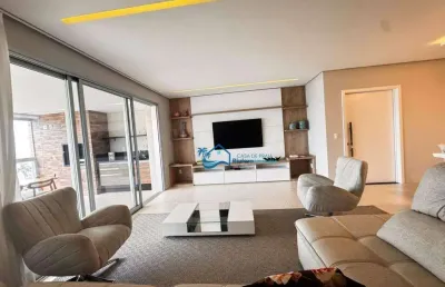 Apartamento com 5 dormitórios para alugar, 216 m² por r$ 5.900,00/dia - riviera módulo 7 - bertioga/sp