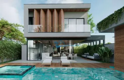 Casa com 5 dormitórios à venda, 420 m² por r$ 15.800.000,00 - riviera módulo 05 - bertioga/sp