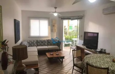 Apartamento com 3 dormitórios para alugar, 90 m² por r$ 2.200,00/dia - riviera módulo 03 - bertioga/sp
