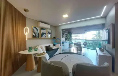 Apartamento com 4 dormitórios à venda, 198 m² por r$ 7.400.000,00 - riviera módulo 06 - bertioga/sp
