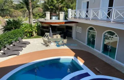 Casa com 5 dormitórios, 580 m² - venda por r$ 8.000.000,00 ou aluguel por r$ 18.000,00/mês - riviera módulo 21 - bertioga/sp