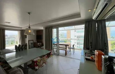 Apartamento com 3 dormitórios à venda, 140 m² por r$ 3.200.000,00 - riviera - módulo 7 - bertioga/sp