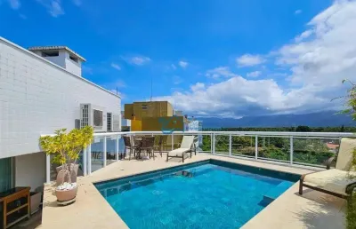 Cobertura com 4 dormitórios à venda, 198 m² por r$ 6.000.000,00 - riviera - módulo 7 - bertioga/sp