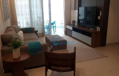 Apartamento com 3 dormitórios para alugar, 113 m² por r$ 3.200,00/dia - riviera - módulo 7 - bertioga/sp