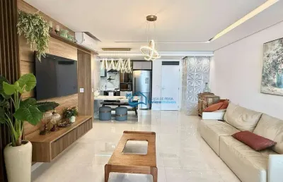 Apartamento com 3 dormitórios à venda, 100 m² por r$ 4.800.000,00 - riviera módulo 6 - bertioga/sp
