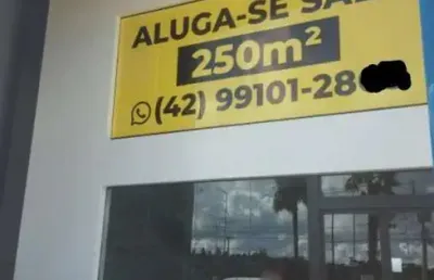 Sala comercial para locação em guarapuava, cidade dos lagos