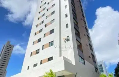 Apartamento com 3 dormitórios, 3 quartos sendo 1 suíte, 1 sala e varanda gourmetà venda, 81 m² por r$ 650.000 - manaíra - joão pessoa/pb