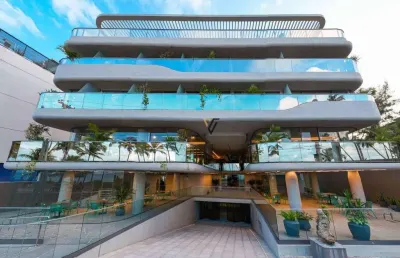 Flat com 1 dormitório, sala e cozinha integradas, área de lazer incrível à venda, 25 m² por r$ 599.000 - cabo branco - joão pessoa/pb