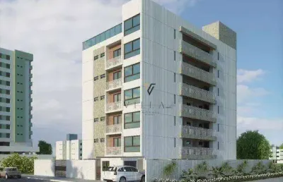 Flat com 1 dormitório, sala e cozinha estilo americana 36 m² - venda por r$ 350.000 ou aluguel por r$ 2.966/mês - intermares - cabedelo/pb