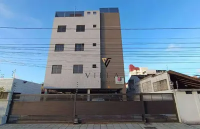 Apartamento a 400m da praia com 3 dormitórios, 2 salas, cozinha americana e varanda  à venda, 81 m² por r$ 457.000 - intermares - cabedelo/pb
