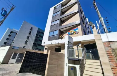 Flat mobliado e vista para o mar com 1 dormitório, sala e cozinha americana integradas à venda, 30 m² por r$ 499.000 - cabo branco - joão pessoa/pb