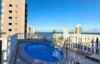 Apartamento com vista para o mar 4 dormitórios, 2 salas e varanda à venda, 95 m² por r$ 875.000 - manaíra - joão pessoa/pb