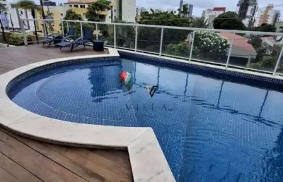 Apartamento com 3 dormitórios, 2 salas, varanda e área de lazer completa à venda, 110 m² por r$ 800.000 - jardim oceania - joão pessoa/pb