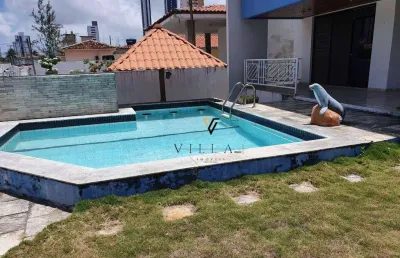 Casa espetacular com 4 dormitórios, 2 salas, piscina 450 m² venda por r$ 1.800.000 ou aluguel por r$ 12.000/mês - bairro dos estados - joão pessoa/pb