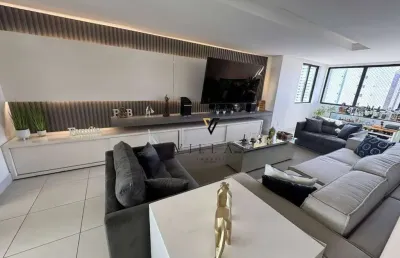 Apartamento belíssimo com 4 dormitórios, 3 salas amplas e coziinha à venda, 225 m² por r$ 1.150.000 - manaíra - joão pessoa/pb