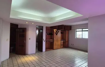 Apartamento amplo com 3 dormitórios, 2 sala, cozinha e 2 varandas à venda, 194 m² por r$ 1.100.000 - tambaú - joão pessoa/pb