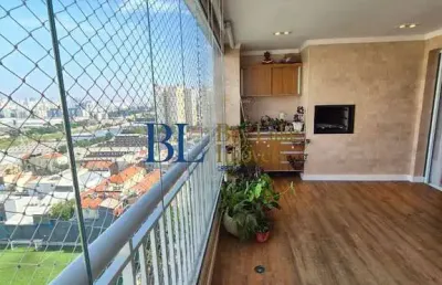 Vende apartamento timing mooca, 4 dormitórios sacada gourmet com churrasque