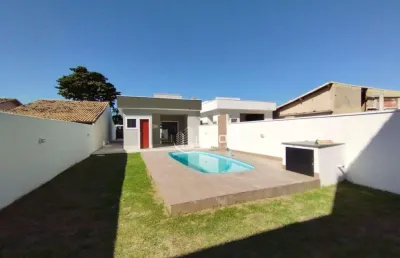 Casa em itaipuaçu com piscina com2 dormitórios à venda, 101 m² por r$ 560.000 - jardim atlântico oeste (itaipuaçu) - maricá/rj