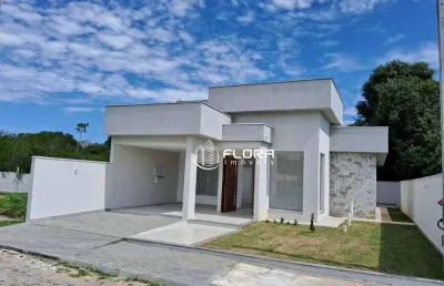 Casa no condomínio dom village, com 3 quartos sendo 1 suíte, com 110 m² , à venda por r$ 490.000,00 , maricá - rj