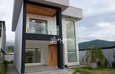 Casa no condomínio dom village, com 3 quartos, sendo 1 suíte, piscina, área gourmet, com 160 m², à venda por r$ 795.000 ,00 - maricá/rj