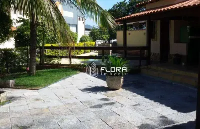 Casa em estilo colonial, no condomínio mega residense, com 196 m², à venda por r$ 590.000,00 , centro - maricá-rj