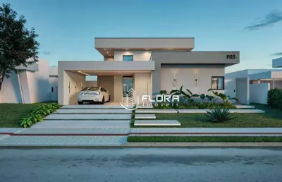 Casa linear, alto padrão, no condomínio landscape, com 201 m², centro - maricá - rj