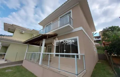 Casa duplex, cond fechado, 4 quartos sendo 1 suíte, à venda por r$ 660.000,00, flamengo - maricá - rj