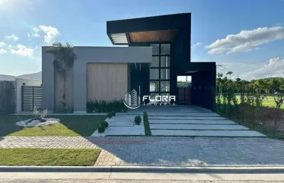 Casa alto padrão com 3 quartos à venda, 170 m² por r$ 1.450.000 - alphaville maricá 2 - maricá/rj