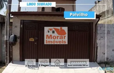 Casa para venda em cajamar, polvilho (polvilho), 4 dormitórios, 2 suítes, 4 banheiros, 2 vagas