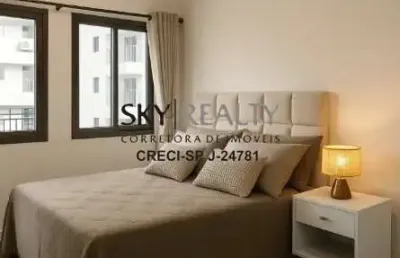 Apartamento com 1 quarto para alugar na rua cancioneiro de évora, 85, santo amaro, são paulo por r$ 3.000