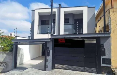 Lindos sobrados novos com 3 dormitórios à venda, 106 m² por r$ 710.000 - penha de frança - são paulo/sp