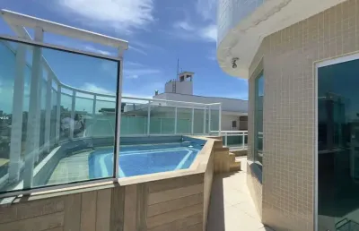 Cobertura para venda em cabo frio, braga, 4 dormitórios, 2 suítes, 3 banheiros, 2 vagas