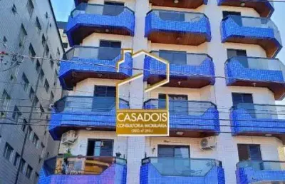 Apartamento à venda com 53m², 1 quarto e 1 vaga na praia da guilhermina - sp, a poucos metros da praia