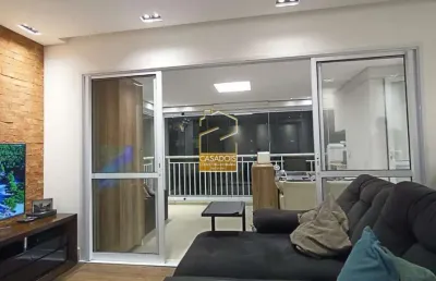 Apartamento totalmente mobiliado e equipado com 72 m², varanda gourmet e 2 suítes à venda na vila mascote