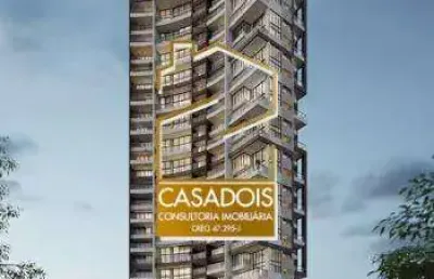 Venda de apartamento novo e moderno, com pé direito duplo, 1 suíte no mezanino e 1 vaga. moema de cinema.