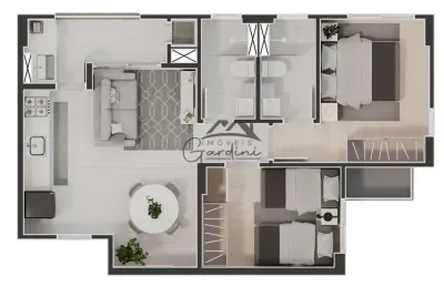Apartamento com 2 quartos à venda na avenida mário uriarte, 926, cordeiros, itajaí por r$ 633.153