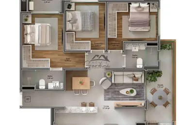 Apartamento com 3 quartos à venda na rua heitor liberato, 2131, são judas, itajaí por r$ 854.000