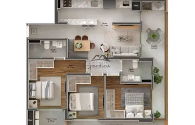 Apartamento com 3 quartos à venda na rua heitor liberato, 2131, são judas, itajaí por r$ 796.950