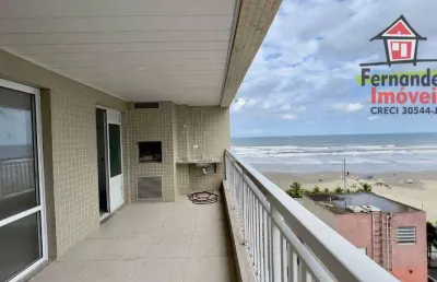 Apartamento alto padrão vista lateral mar  com 3 dormitórios para venda, 123 m² por r$ 1.200.000 - aviação - praia grande/sp