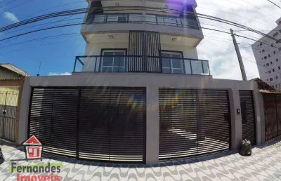 Sobrado novo com 3 dormitórios à venda, 80 m² por r$ 480.000 - guilhermina - praia grande/sp